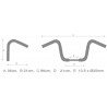 Guidon 32 mm Fat ApeHanger chromé