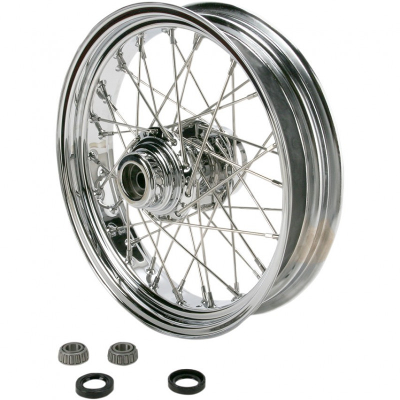 Roue Avant Harley Touring 21x3.5 - Rayons Gras - Aluminium - 1984-2008