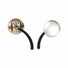 Rétroviseurs Vity's Design Grill Laiton tige noire