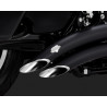 Echappement Vance&Hines Big Radius Noir pour Touring de 2017 à 2018