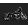 Echappement Vance&Hines Big Radius Noir pour Touring de 2017 à 2018