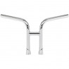 Guidon Re-Bar Biltwell 9.5" Chrome sans empreintes