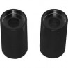 Extensions de riser 2"  Noir brillant pour guidon de 1"