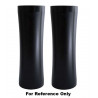 Caches tubes supérieurs courbés Noir mat Wrinkle pour Sportster de 2004 à 2017