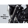 Caches tubes supérieurs courbés Chrome pour Softail fourche 49mm