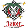Fond de plaque d'immatriculation noir Joker Machine