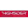 Rétroviseur embout de guidon Highsider Conero Noir hauteur 180mm
