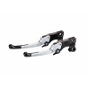 Set-de-leviers-Noir-Silver-ajustables-Rick's-Good-Guys-pour-Softail-de-2018