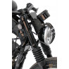 Caches tubes de fourche 4 pièces Noir pour Sportster XL1200X de 2016 à 2017