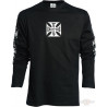 T-shirt manches longues West Coast Choppers Noir Original Cross