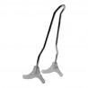 Sissy bar Tc Bros Chrome 54cm Kickback pour Sportster XL de 1994 à 2003