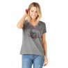 T-shirt femme Von Dutch HELL gris