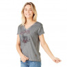 T-shirt femme Von Dutch HELL gris