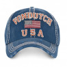Casquette baseball Von Dutch Eric Bleu