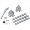 Kit de caches bras oscillant chrome Küryakyn pour Softail de 2008 à 2017
