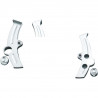 Caches Boomerang chromés pour cadre Softail FXST et FLST de 2000 à 2007