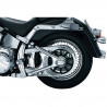 Caches Boomerang chromés pour cadre Softail FXST et FLST de 2000 à 2007