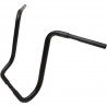 Guidon Ape Hanger de 17" noir mat pour Touring FLHT et FLHX de 2008 à 2017