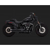 Echappement Vance & Hines Big shot Staggered Noir pour Softail 2018 à 2019