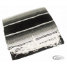 Couverture mexicaine Cozumel noir et blanc poncho