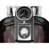 Kit de bouchon pop-up de réservoir et jauge noir à encastrer pour Softail de 2008 à 2017