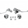 kit de commandes chromé avec maître cylindre 9/16" pour Softail et Dyna de 2011 à 2017