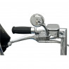 kit de commandes chromé avec maître cylindre 9/16" pour Softail et Dyna de 2011 à 2017