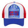 Casquette King Kerosin Legends bleu et rouge