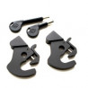 Paire de serrure anti-vol pour Sissy bar plaques porte-paquet et tour pak amovibles