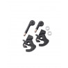Paire de serrure anti-vol pour Sissy bar plaques porte-paquet et tour pak amovibles