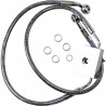 Durite de frein avant tressé inox +51mm pour Sportster 1200X de 2014 à 2020 avec ABS