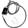 Durite de frein avant tressé inox +152mm pour Sportster 1200X de 2014 à 2020 avec ABS