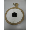 Horloge décorative Seligman en bois et métal