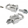 Repose-pieds conducteur Biltwell Punisher poli Regular pour Softail M8 de 2018 à 2020