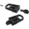 Repose-pieds conducteur Biltwell Punisher noir XL pour Softail M8 de 2018 à 2020