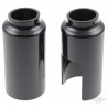 Caches tubes de fourche inférieurs noir pour Softail de 2013 à 2017 avec fourche de 49mm