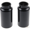 Caches-tubes-de-fourche-inférieurs-noir-pour-V-Rod-de-2002-à-2006-avec-fourche-de-49-mm