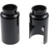 Caches tubes de fourche inférieurs noir pour V-Rod de 2002 à 2006 avec fourche de 49mm