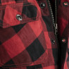 Veste moto RST Lumberjack Kevlar homologué CE couleur noir et rouge