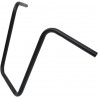 Guidon 1" Ape Hanger hauteur 18" noir mat Touring 2008 à 2020 commande éléctronique