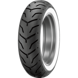 Pneu arrière Dunlop D407  flanc blanc 180/65-16