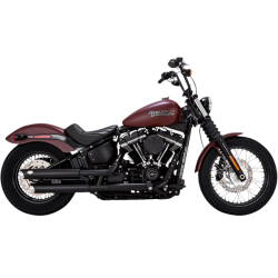 Silencieux Vance & Hines Twin Slash 3" Noir Softail de 2018 à 2021