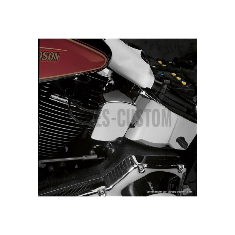 Cache-bobine-lisse-chromé-pour-Softail