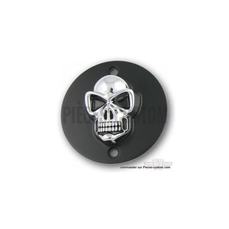 Cache-allumage-Skull-noir-chrome-Twin-Cam
