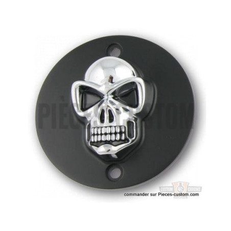 Cache-allumage-Skull-noir-chrome-Twin-Cam