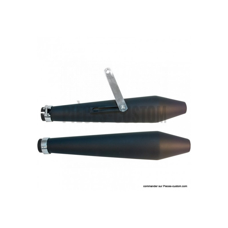 Silencieux-Cafe-racer-Noir-mat