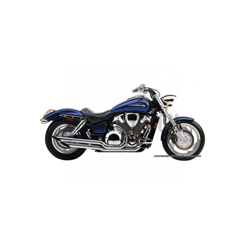 Échappement-Classic-Deluxe-slashcut-Honda-VT750