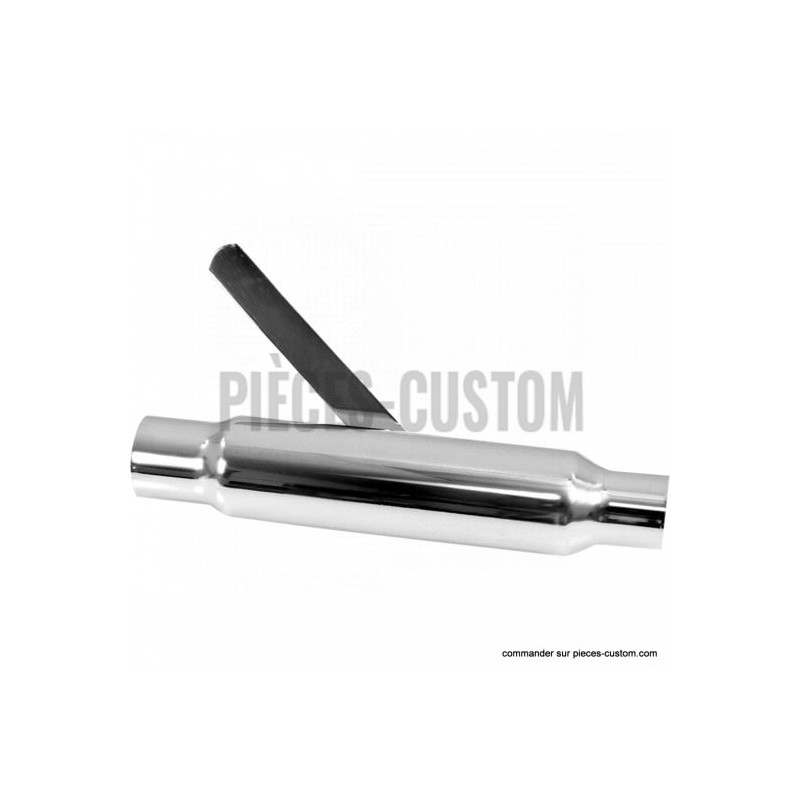 Silencieux-Shorty-EMGO-chromé-longueur-30-cm