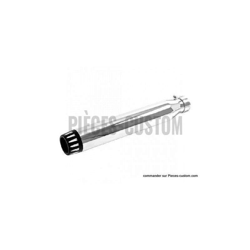 Silencieux-Rage-Chrome-Noir-longueur-44-cm