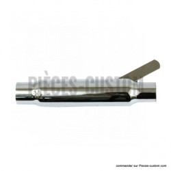 Silencieux-Universel-Shorty-straight-chrome-longueur-30-cm